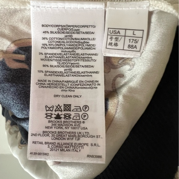 Brooks Brothers long equestrian cardigan V neck silk cotton spandex navy size L - Picture 2 of 11